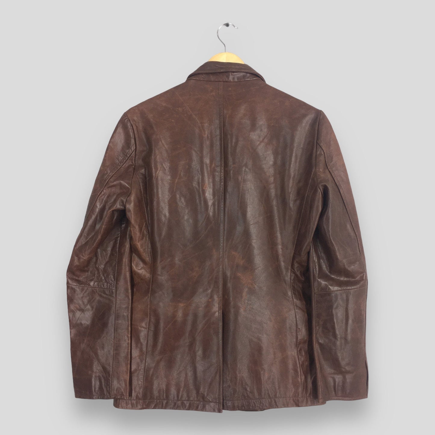 Tornado Mart Cowhide Brown Leather Jacket Medium