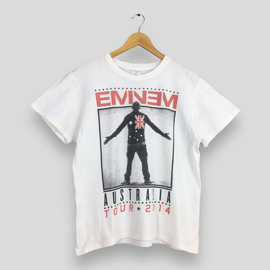 Eminem Rap Australia Tour 2014 Concert White T shirt M