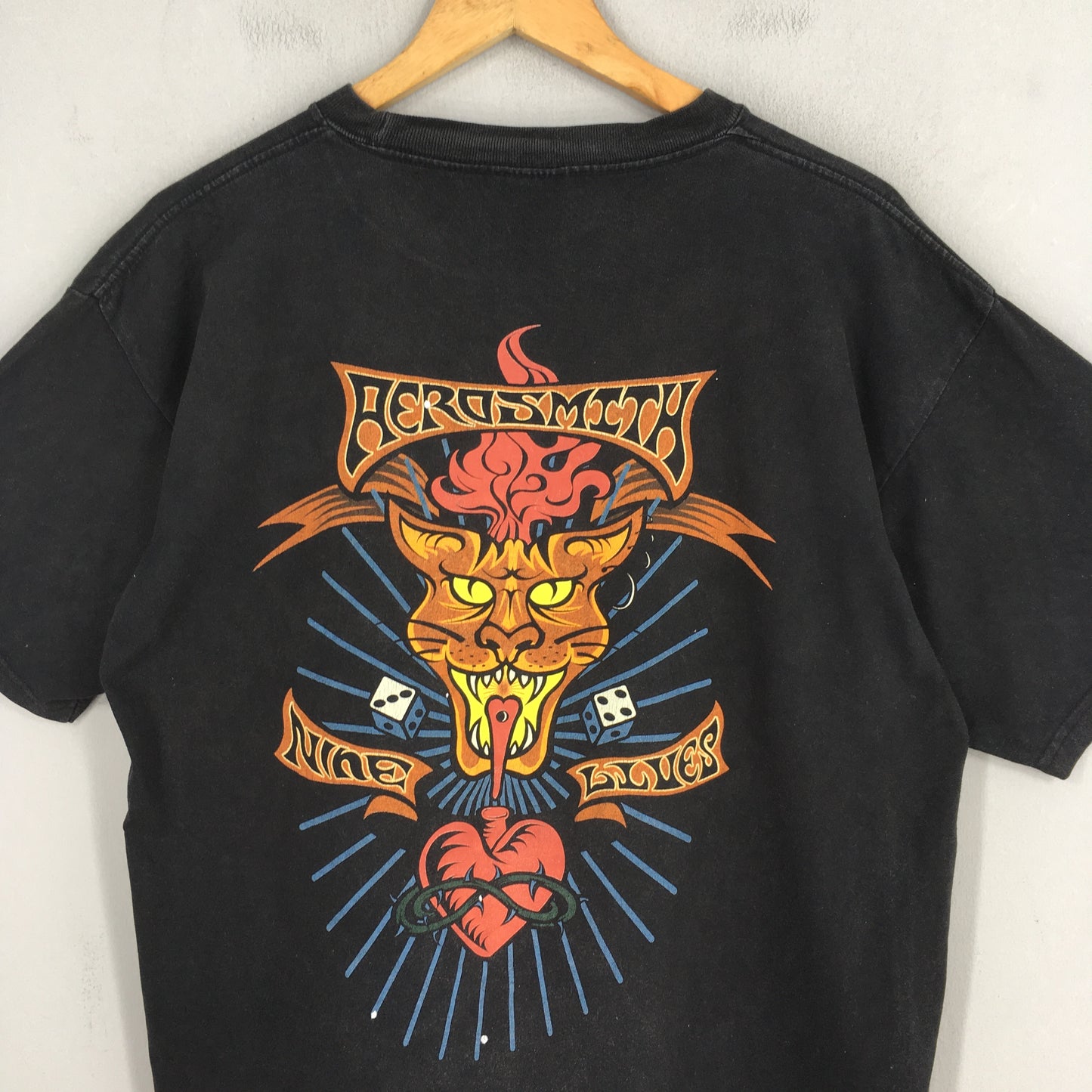 Aerosmith Bon Jovi Nine Lives Tour T shirt Large