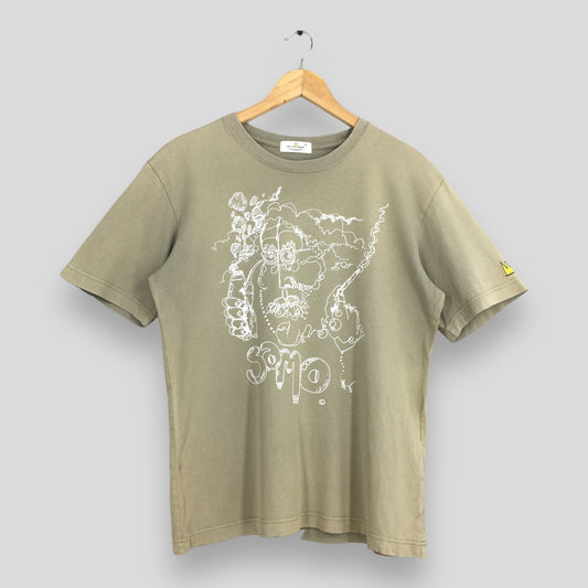 JMB Jean Michel Basquiat Samo Pop Art Olive T shirt Medium