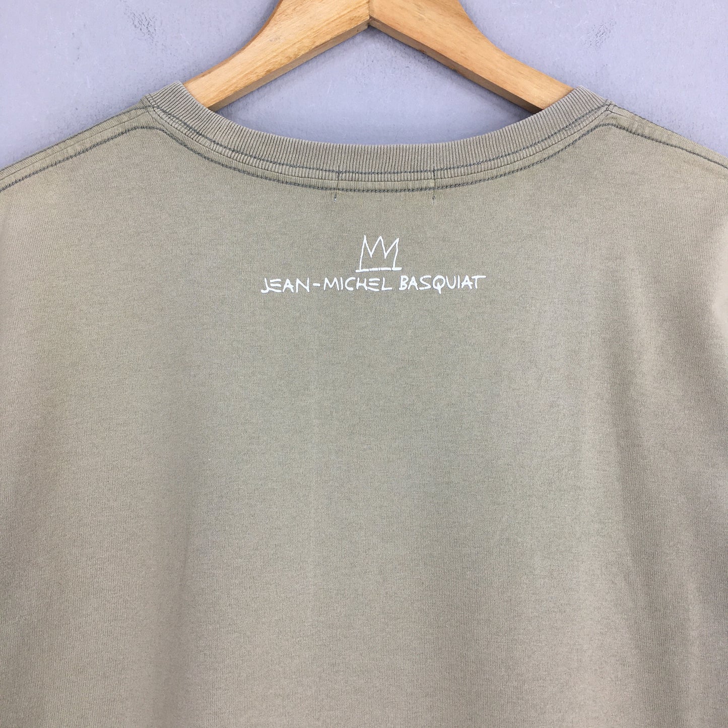 JMB Jean Michel Basquiat Samo Pop Art Olive T shirt Medium