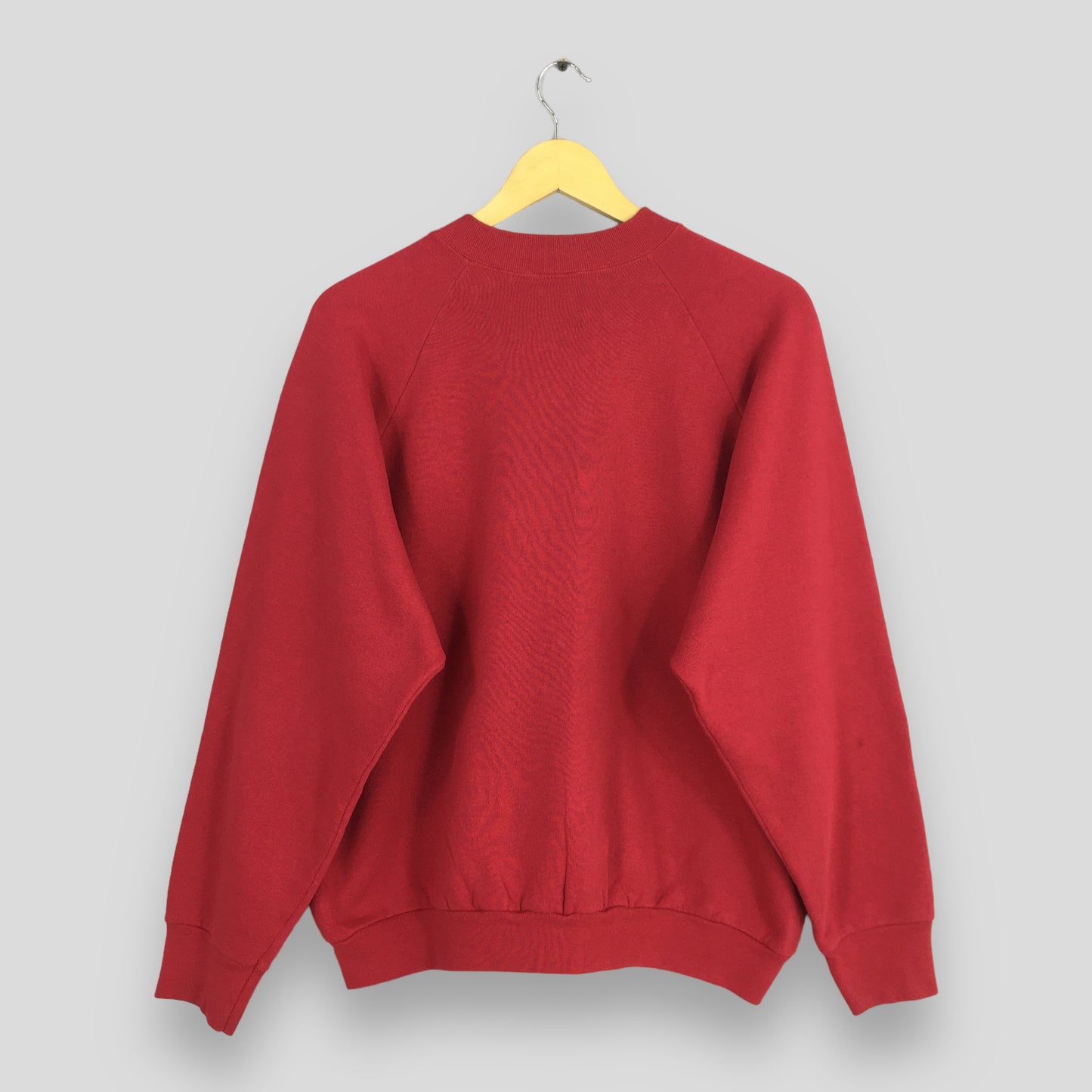 Fruit Of The Loom Red Plain Sweatshirt Jumper XLarge