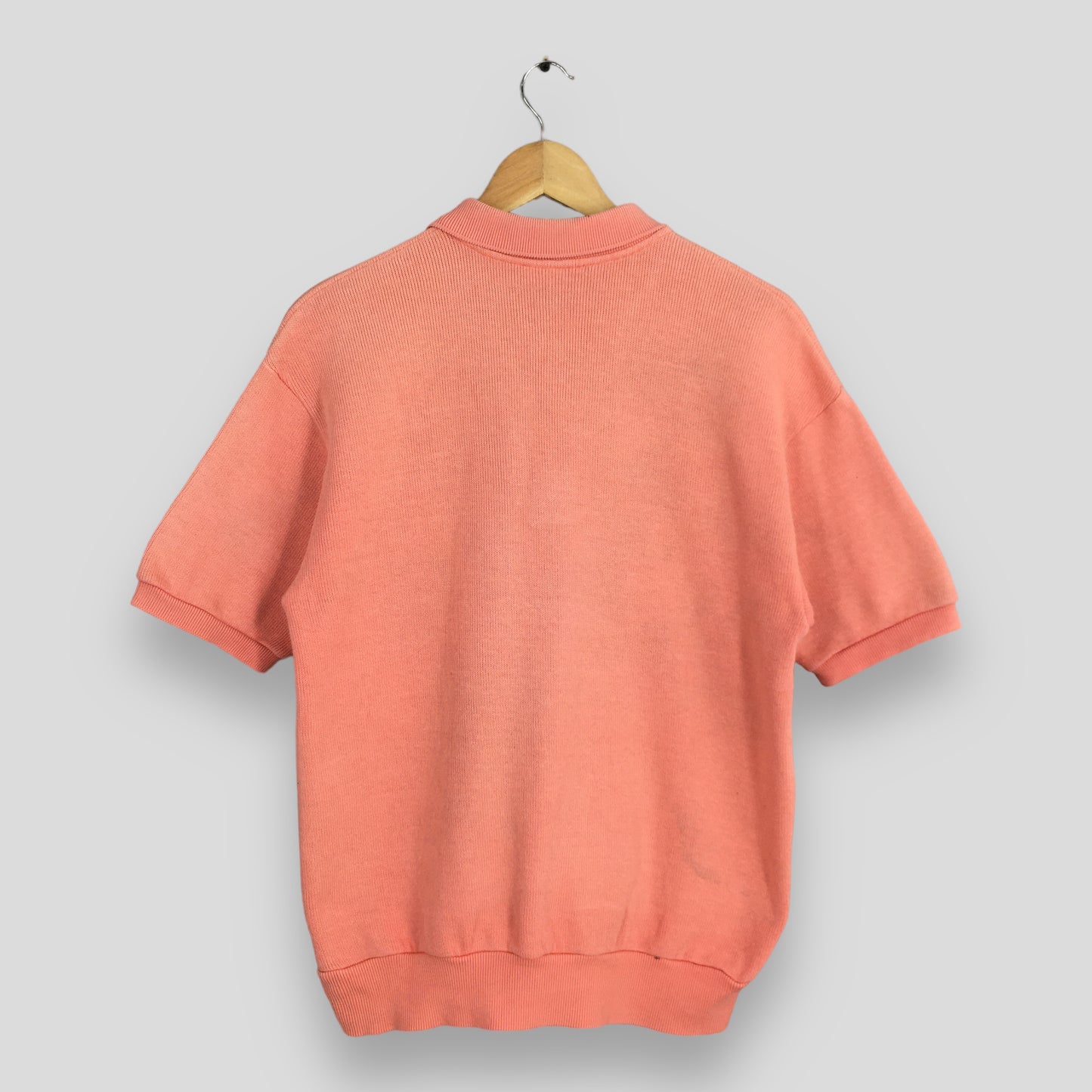Lacoste Club Half Button Peach Sweatshirts Medium
