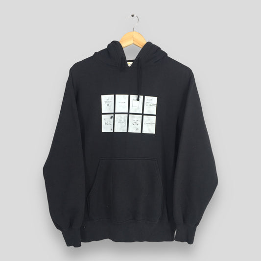 Vintage Jean-Michel Basquiat Pop Art Black Hoodie Sweatshirt Medium