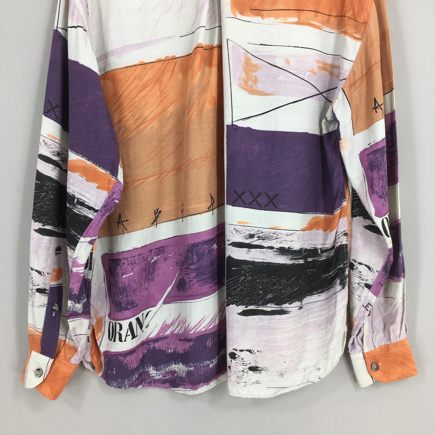 Funky Multicolor Abstract Pattern Shirt Large