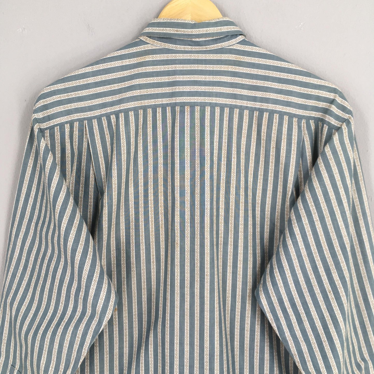 Japan Multicolor Vertical Stripes Flannel Shirt Medium