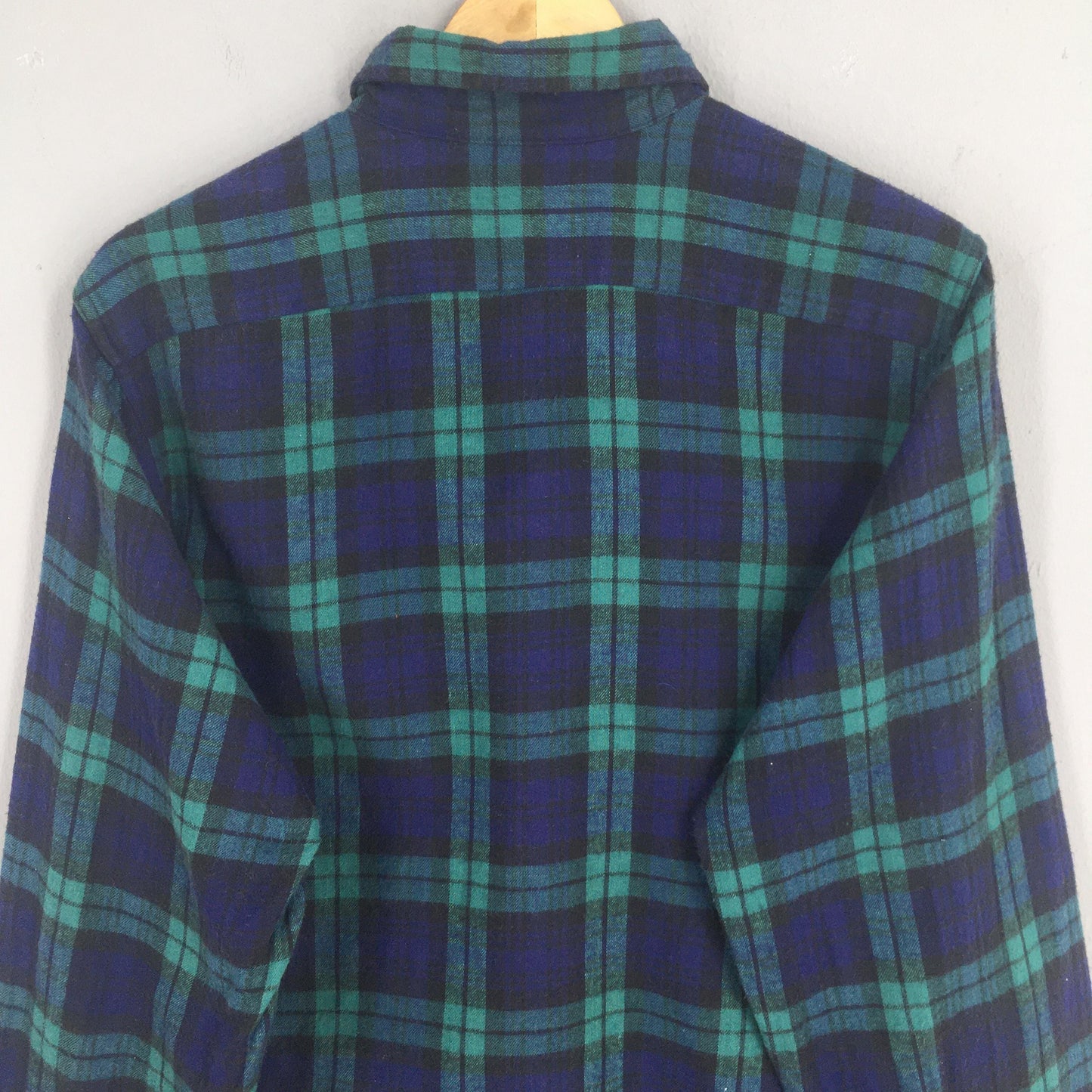 LL Bean Flannel Checkered Shirt Men Medium