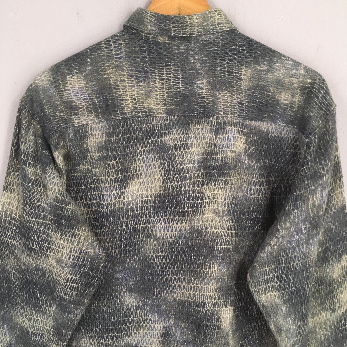 Gieves Hawkes Snake Skin Pattern Shirt Medium