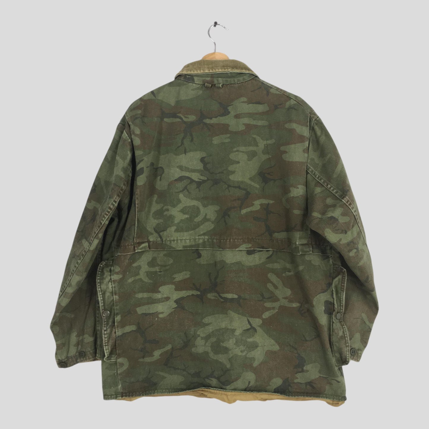 70's Sears Hunting Camo Chore Jacket Large