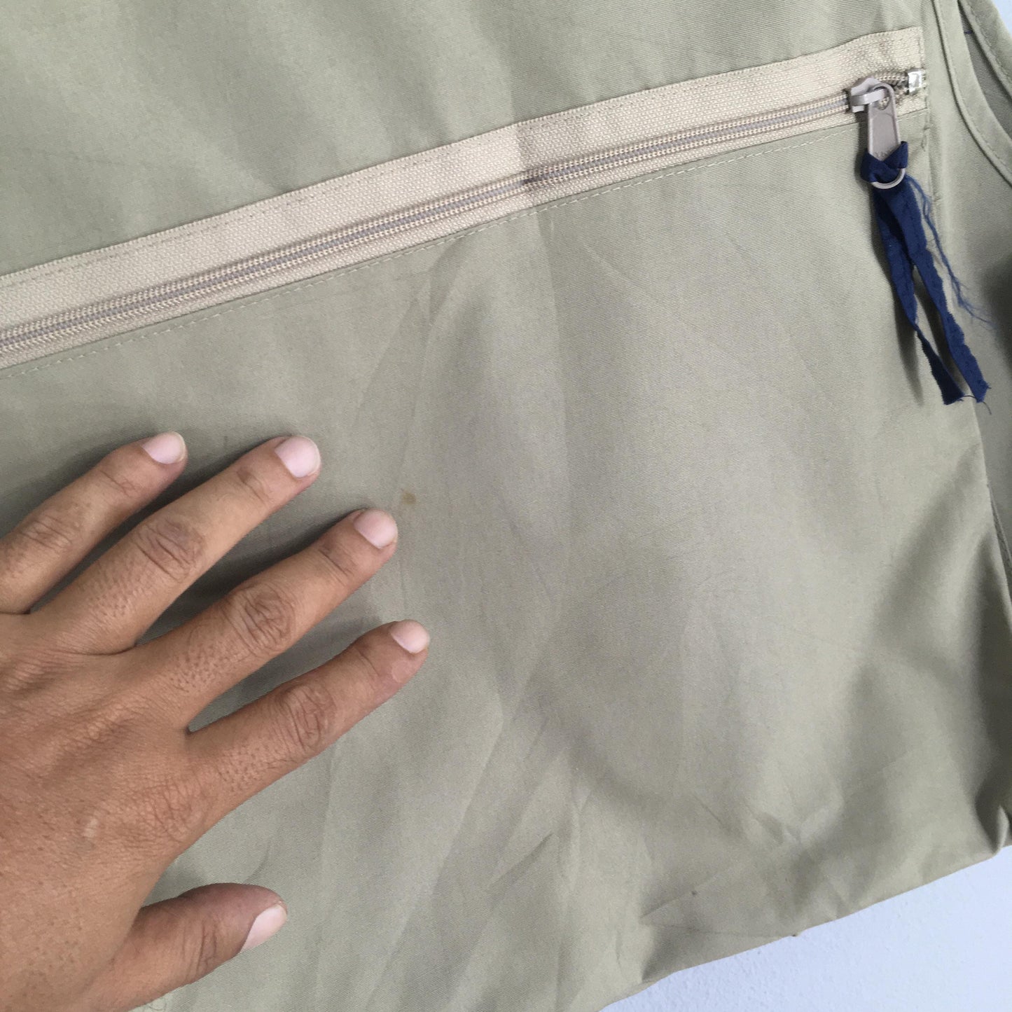 90s Columbia Tactical Vest Beige Jacket Medium