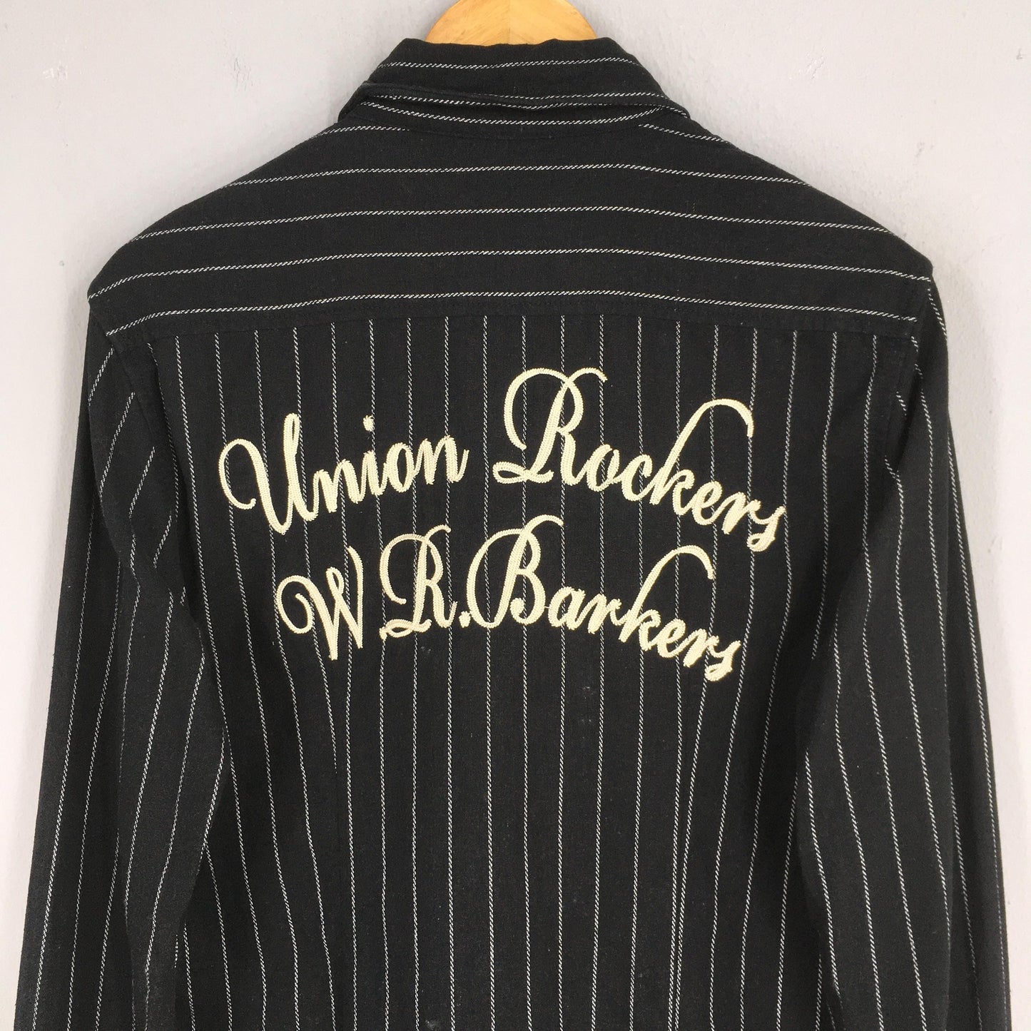 Luv Maison Black Wabash Stripes Shirt Small