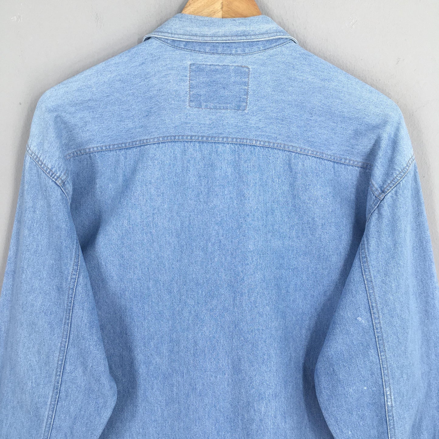 Levi's Strauss Western Blue Jeans Shirt Medium