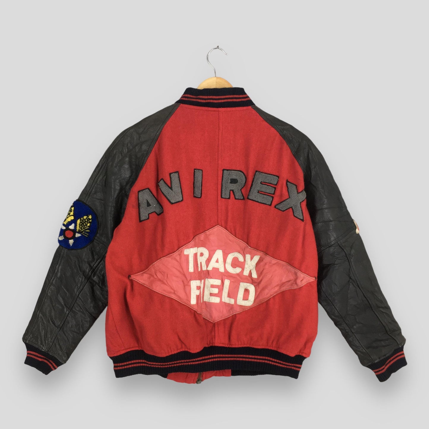 Avirex Usa Army Air Force Wool Bomber Jacket Medium