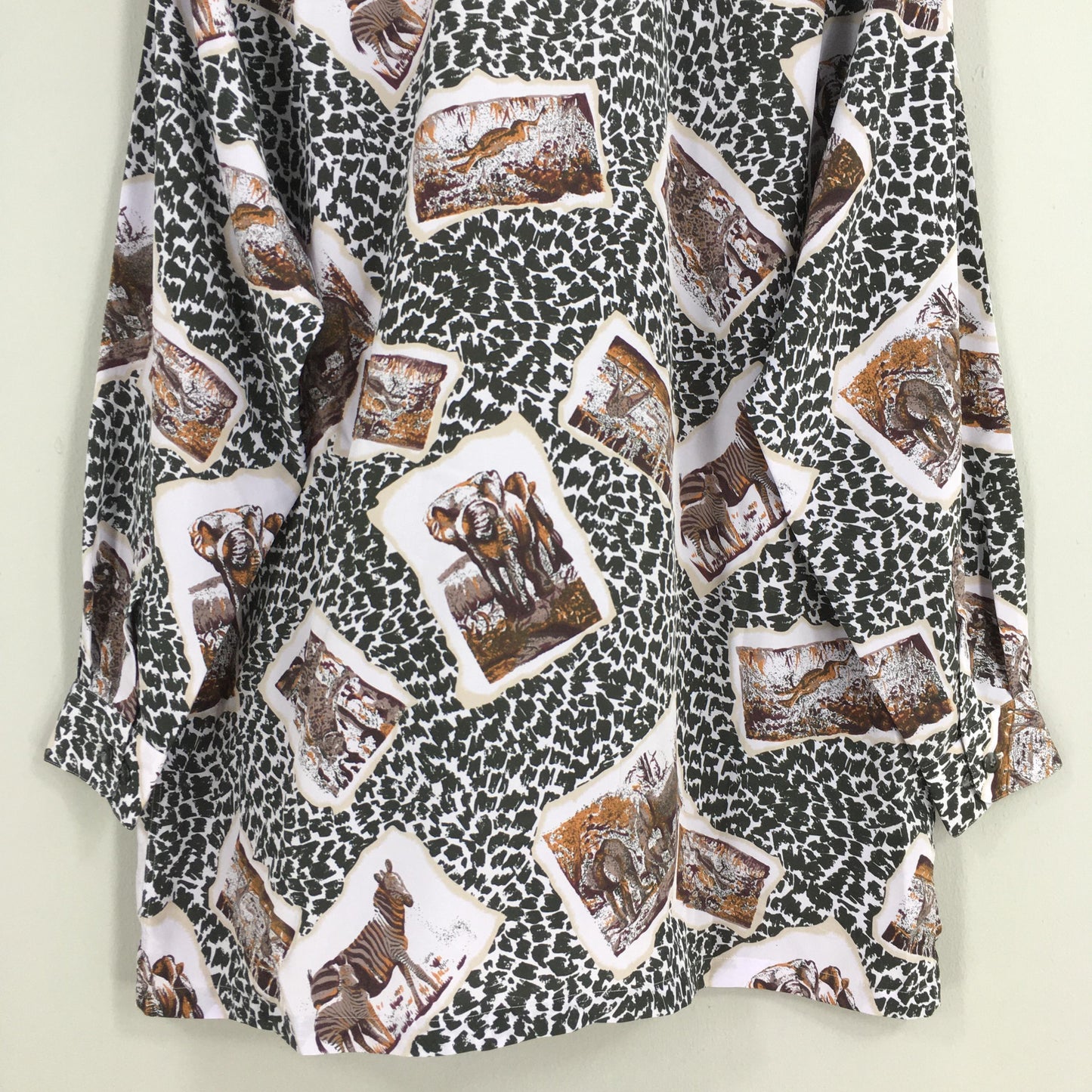 Lancel Paris Animal Prints Shirt Large