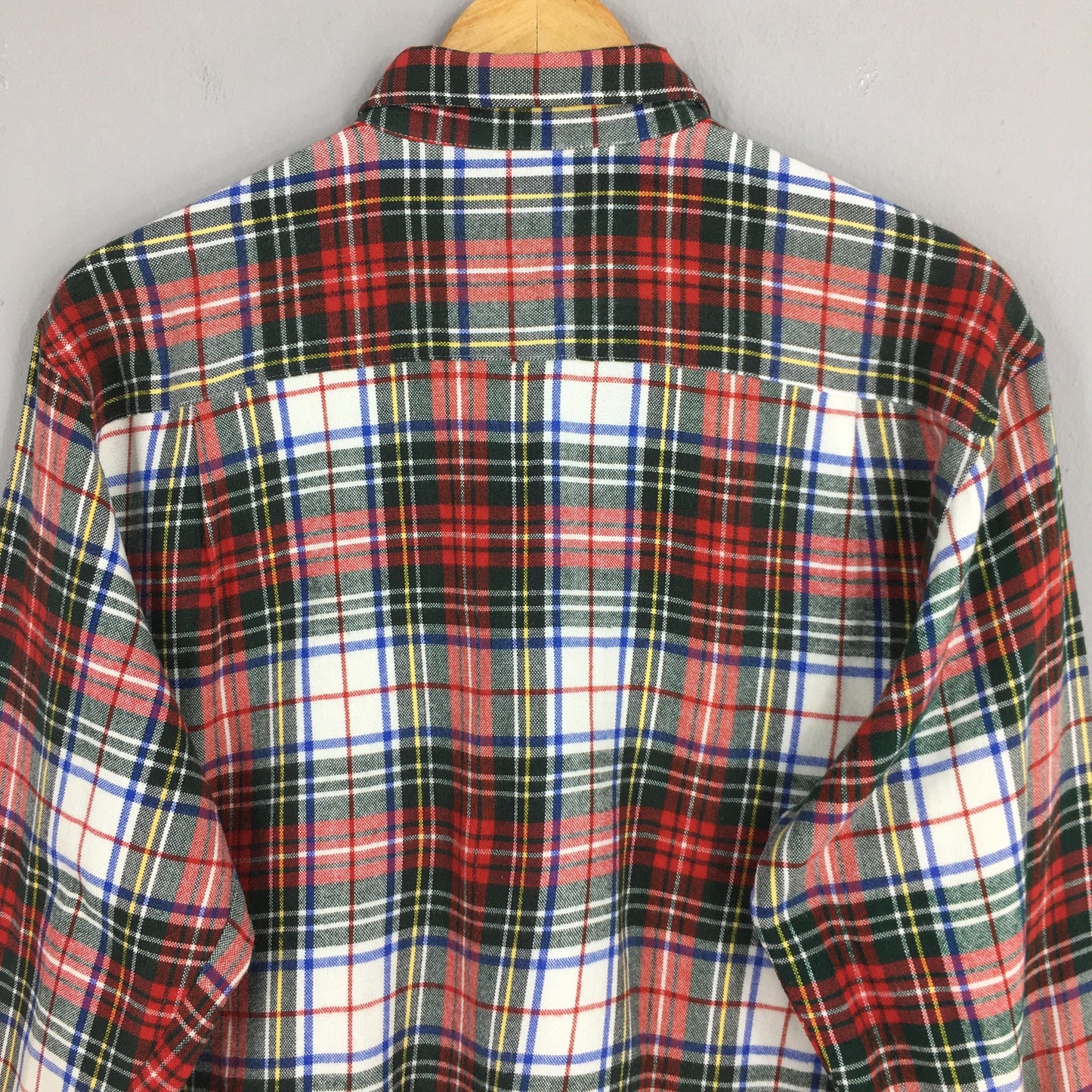 Tassfinder Checkered Plaid Flannel Shirt Large