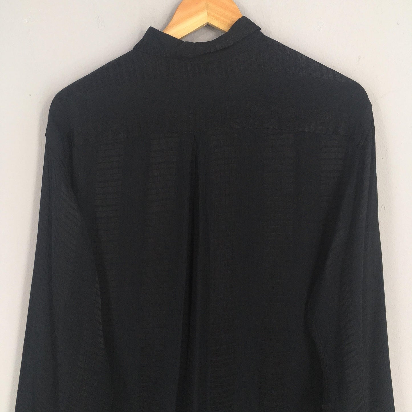 Daquino Casual Black Rayon Shirt Small