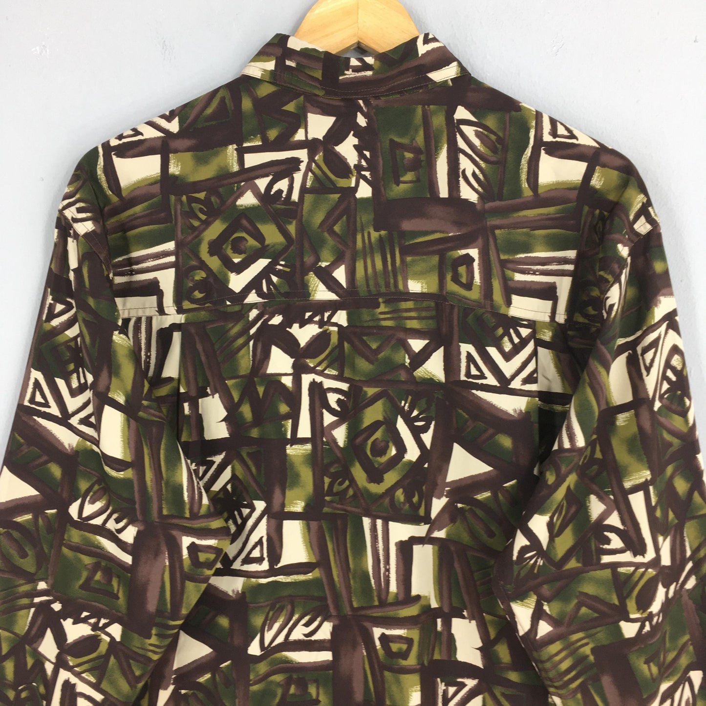 Abstract Geometrical Pattern Shirt Small