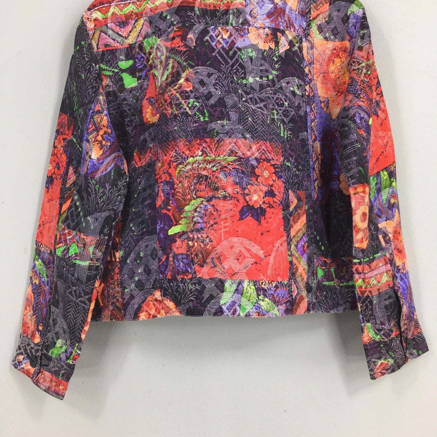 Baroque Abstract Psychedelic Multicolor Jacket Small