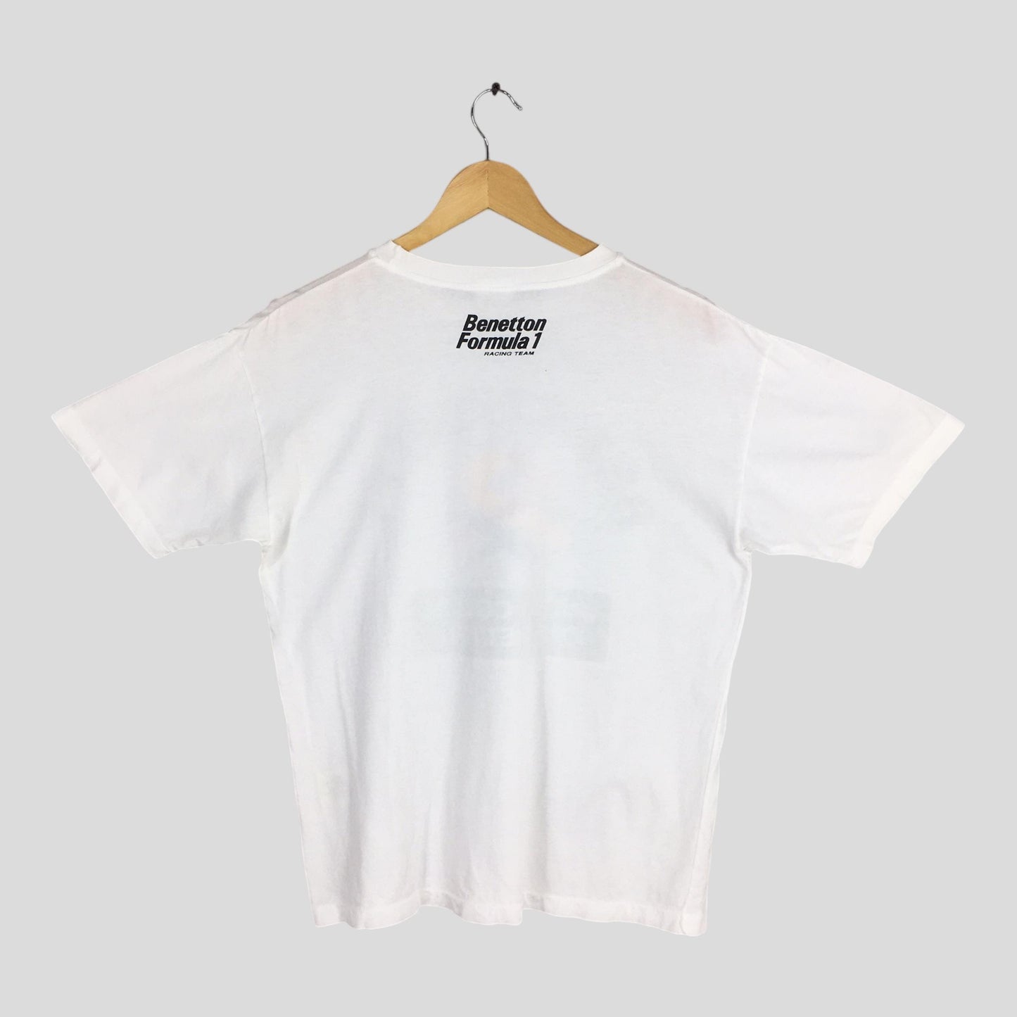 Benetton Formula 1 White T shirt Medium