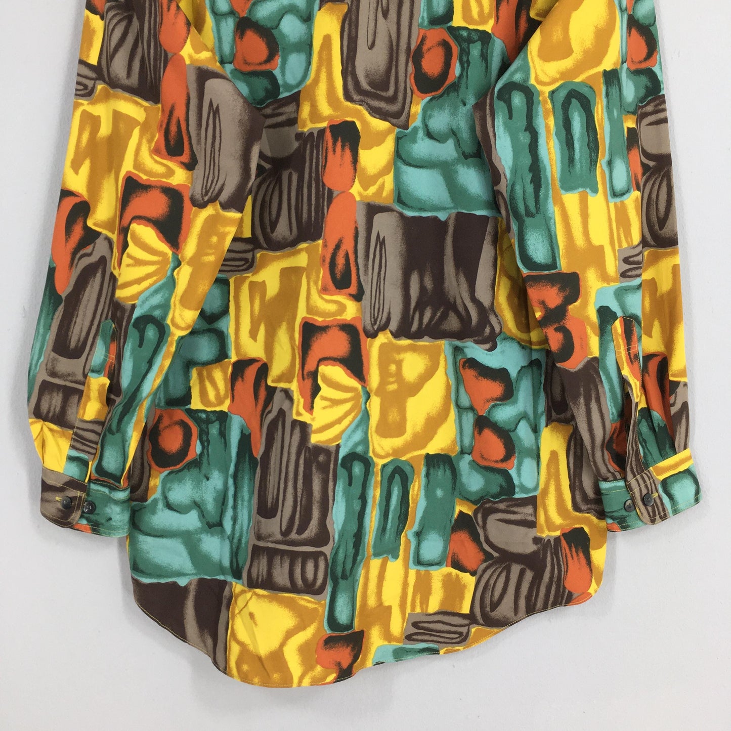 Psychedelic Men Casual Oxfords Multicolor Shirt Medium