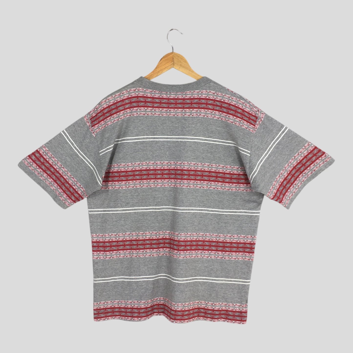 Hang Ten Stripes Gray T shirt Large