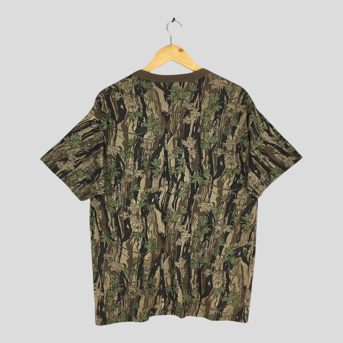 Real Tree Mossy Oak Green T shirt Large