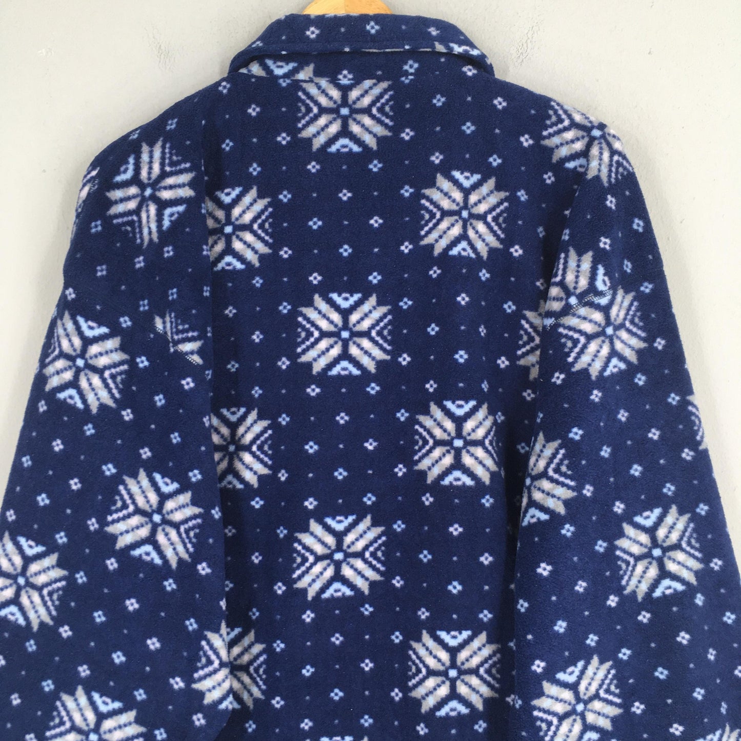 United Colors Of Benetton Blue Fleece Jacket XLarge