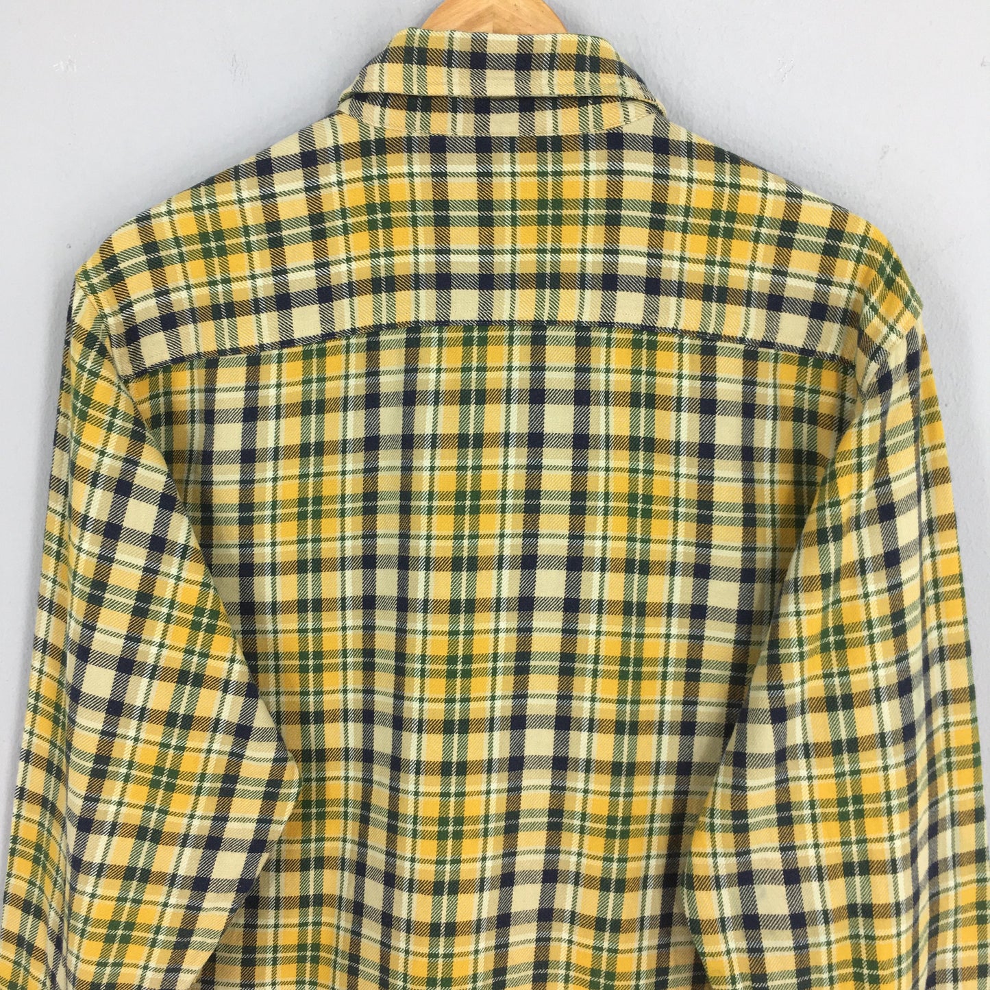 Levis Strauss Checkered Yellow Multicolor Shirt Medium