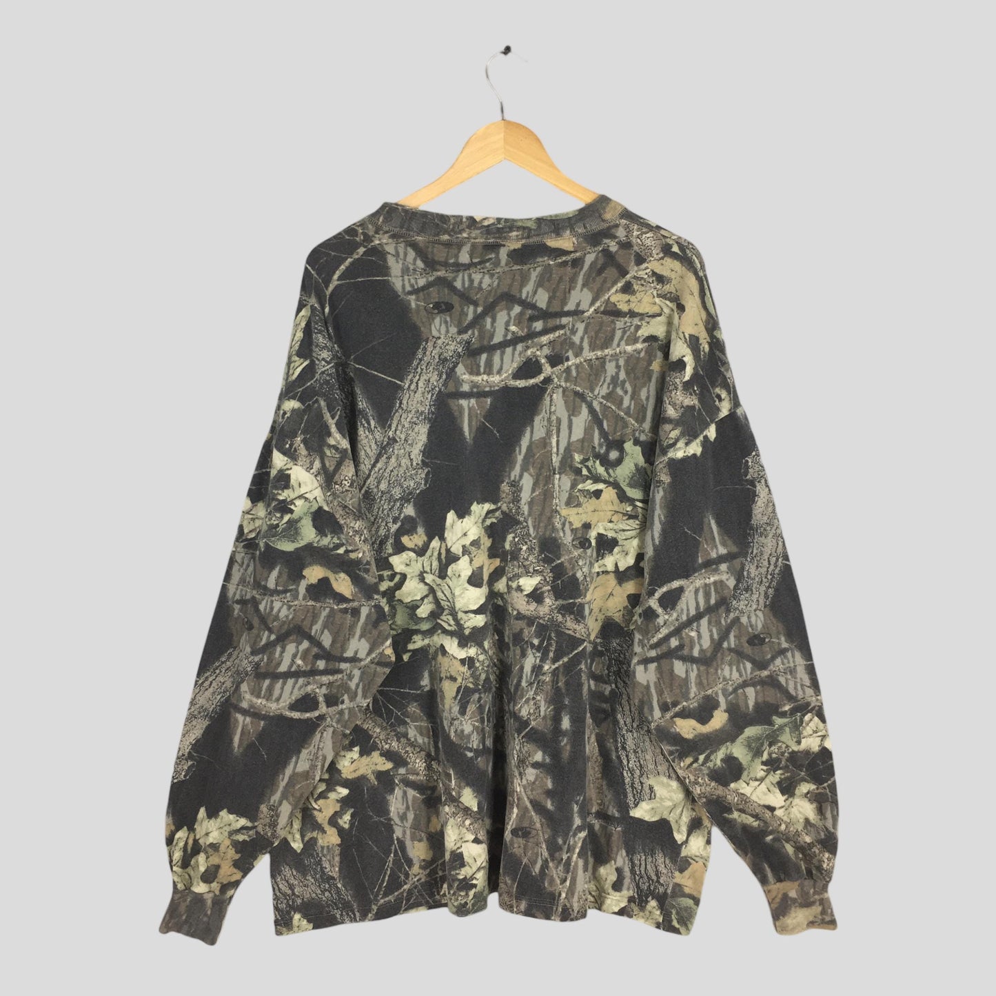 90s Jerzees Outdoor Mossy Oak Long sleeve Tshirt 2XLarge