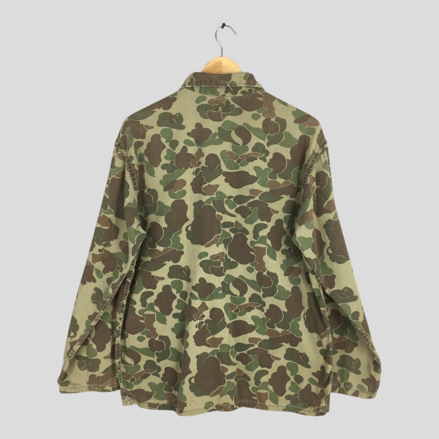 60s Kamo Frogskin Duck Hunter Green Jacket Medium