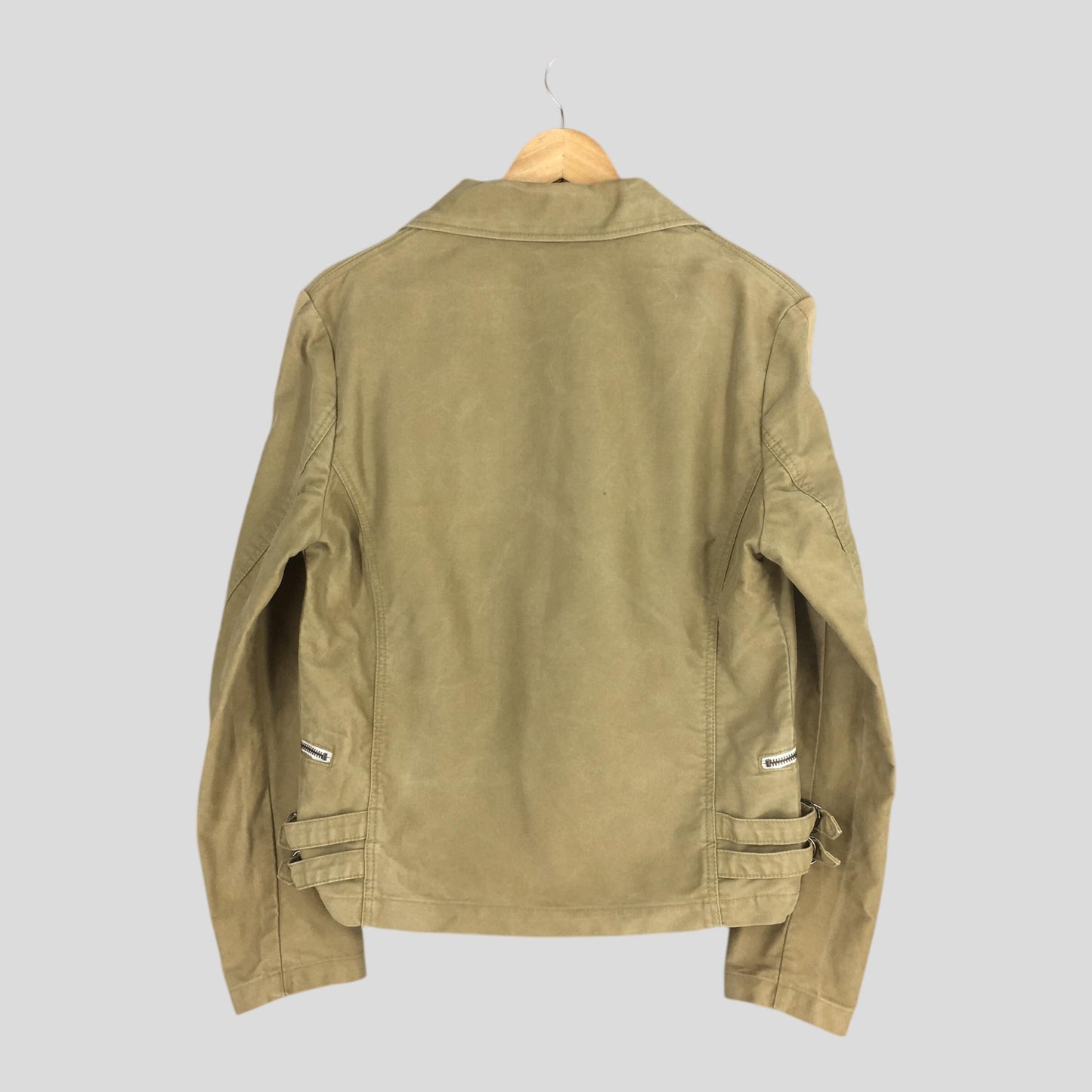 1990s Mc Apache Double Collar Beige Jacket Large