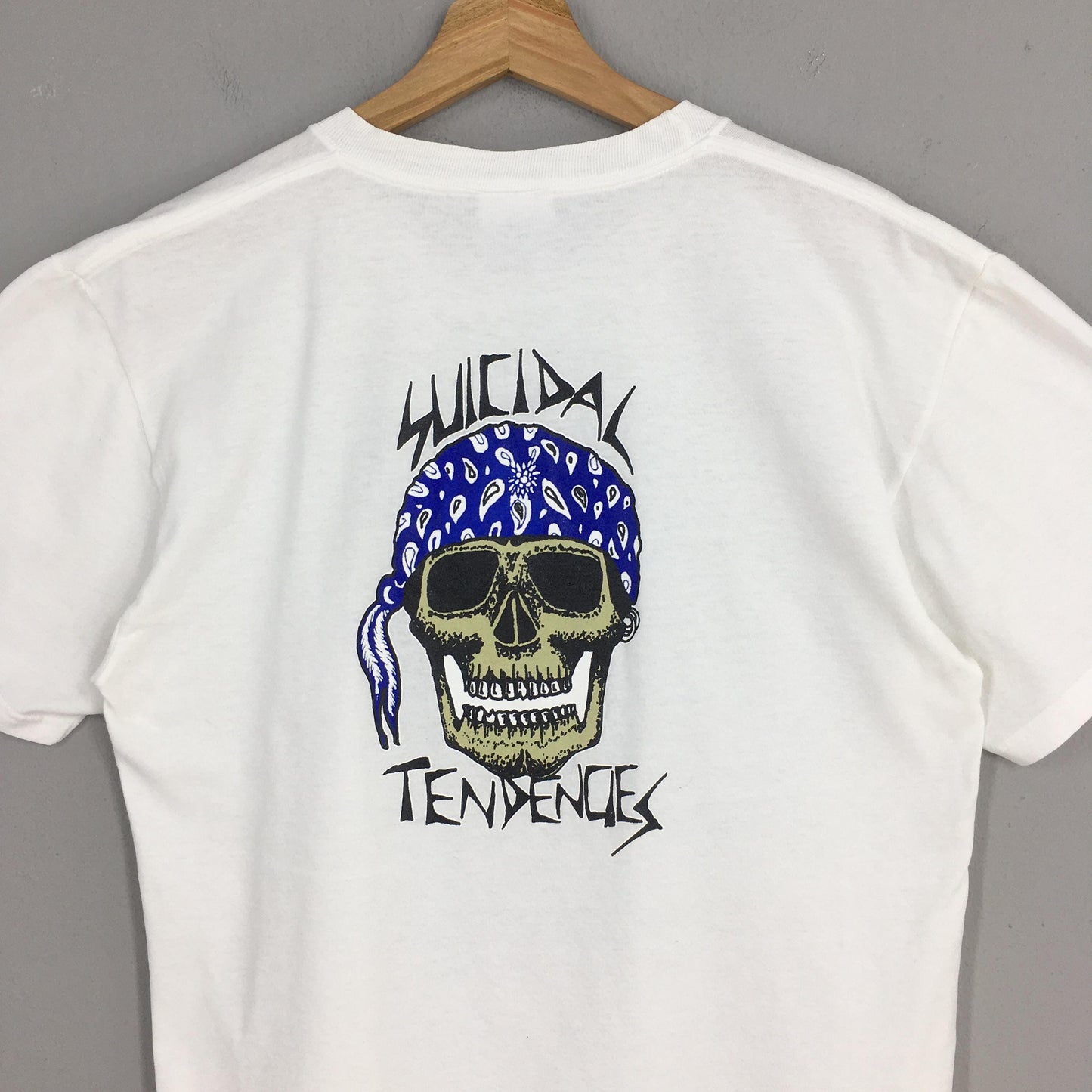 Suicidal Tendencies Skull White T shirt Medium