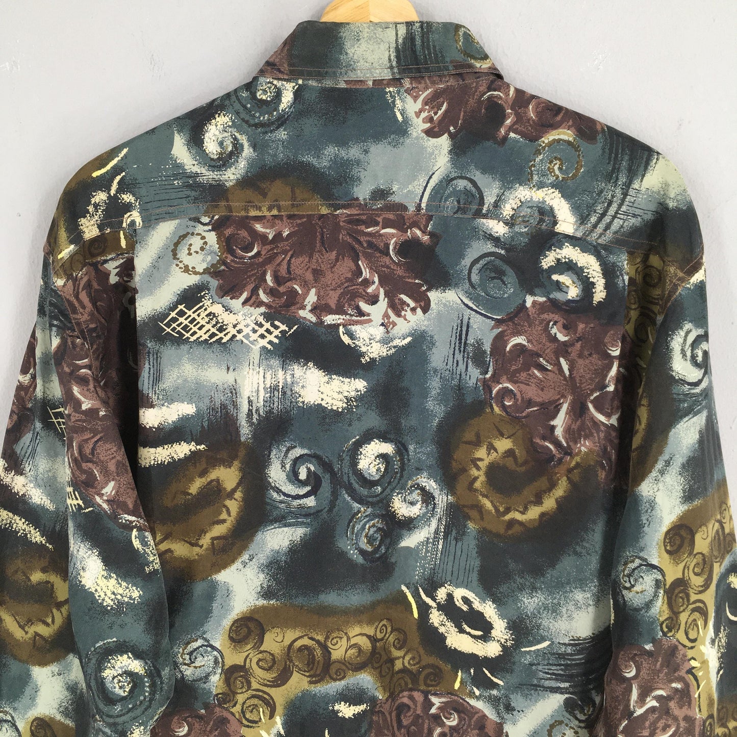 Psychedelic Multicolor Cotton Shirt Medium