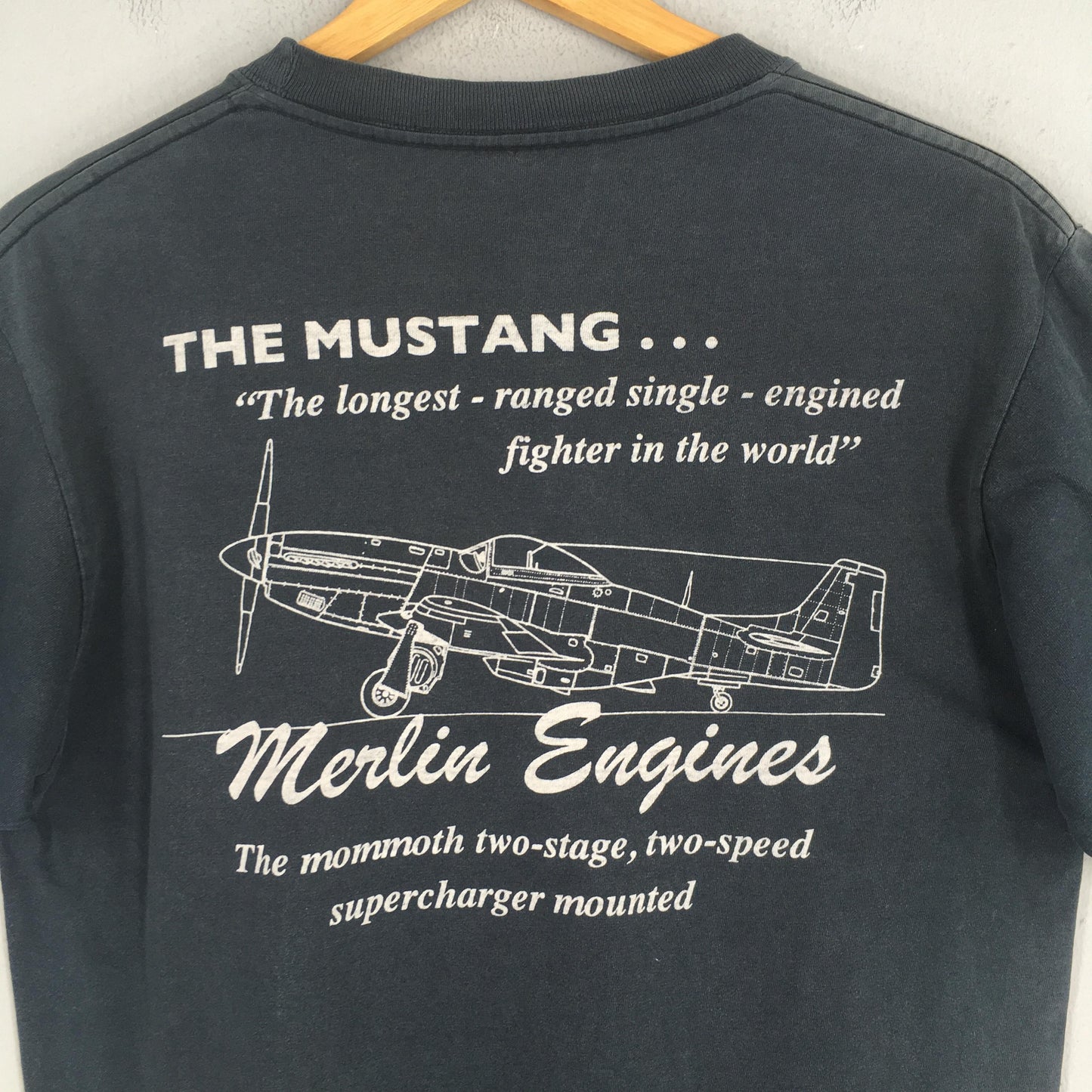 Buzz Rickson Sportswear Usafa Black T shirt Medium