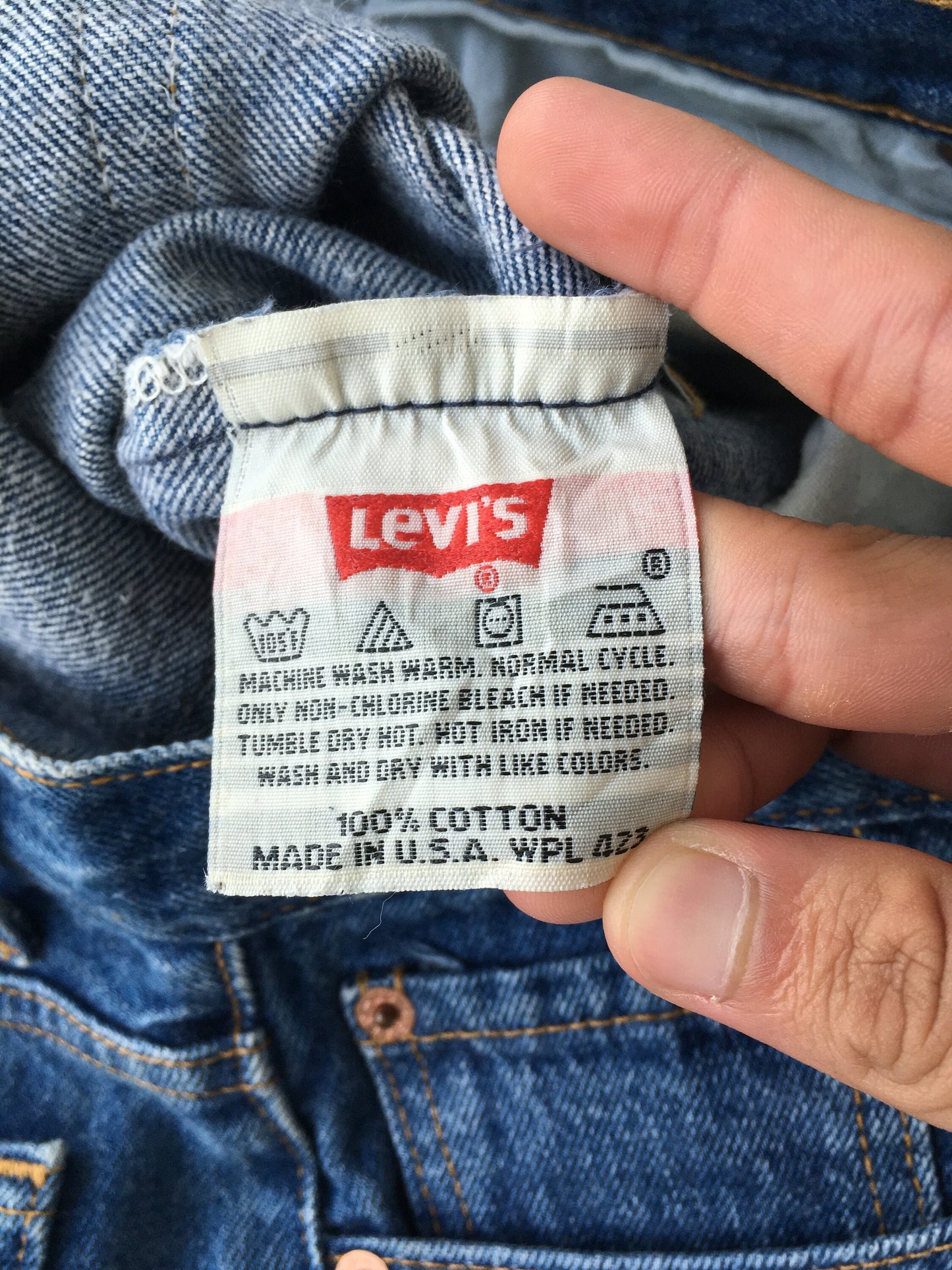 Size 32x31.5 Levis 501 Stone Washed Jeans
