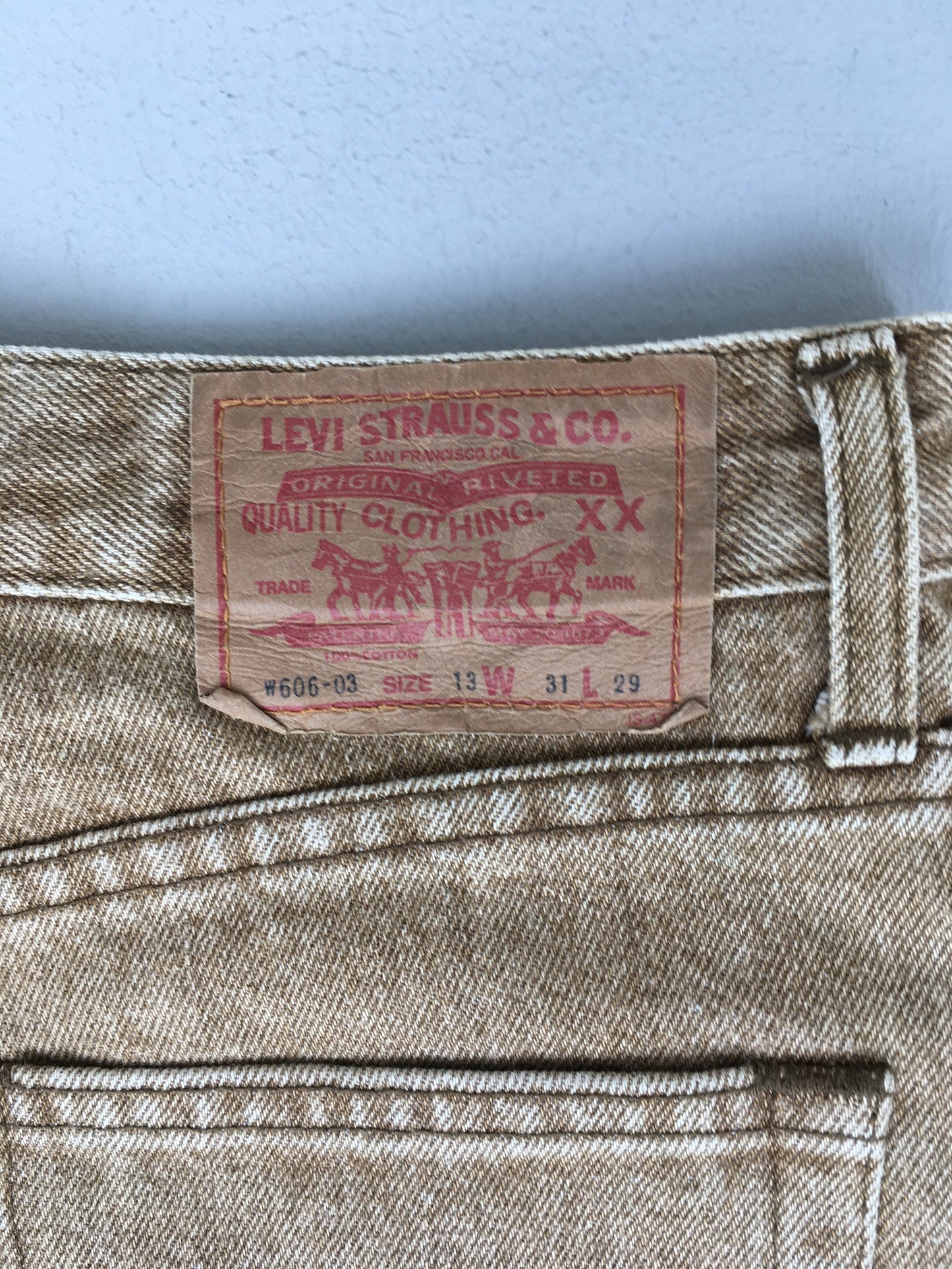 Levi's 606 Stone Washed Jeans Size 28x26.5