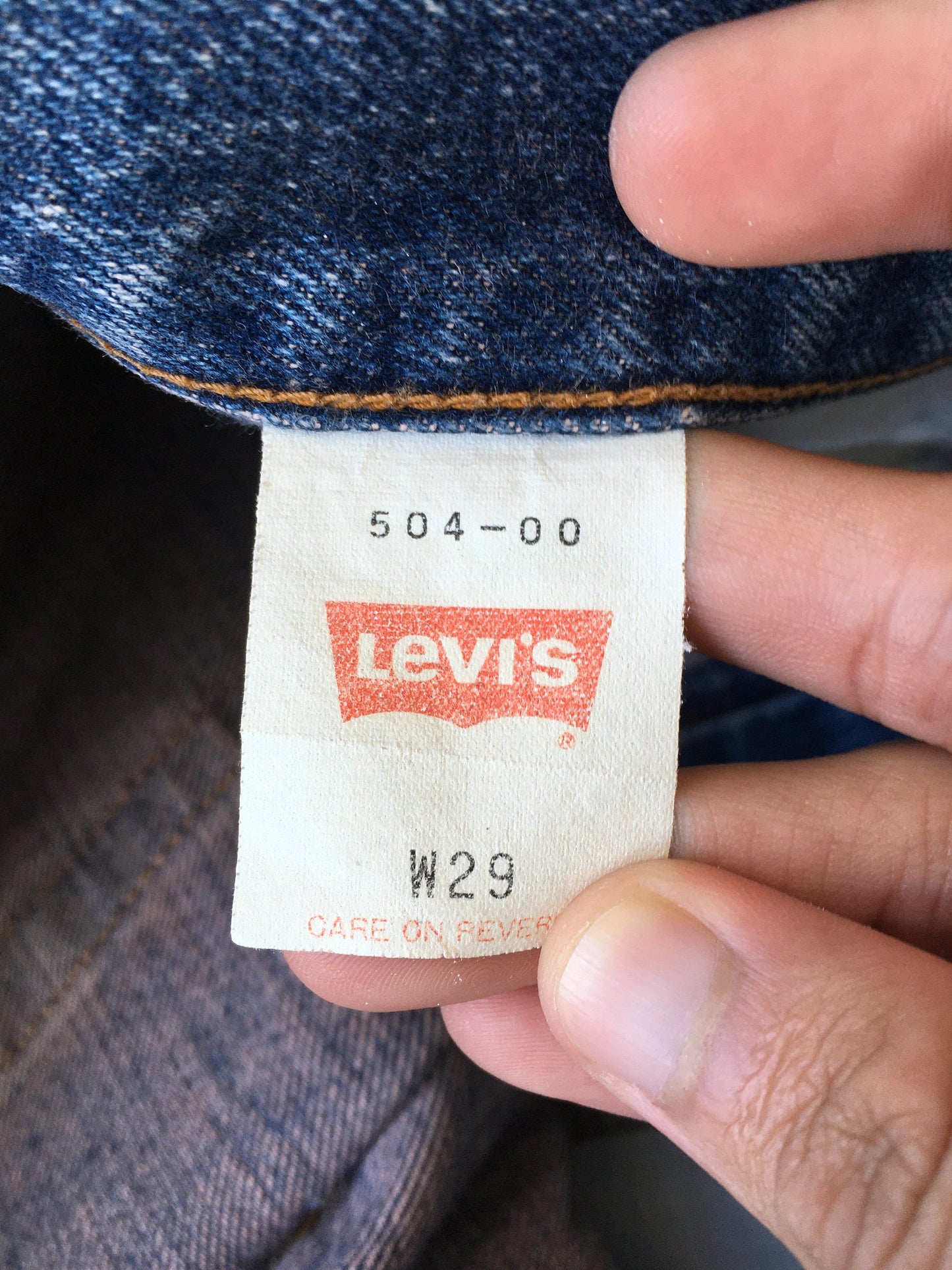 Size 30x35 Levis 504 Japan Light Washed Jeans
