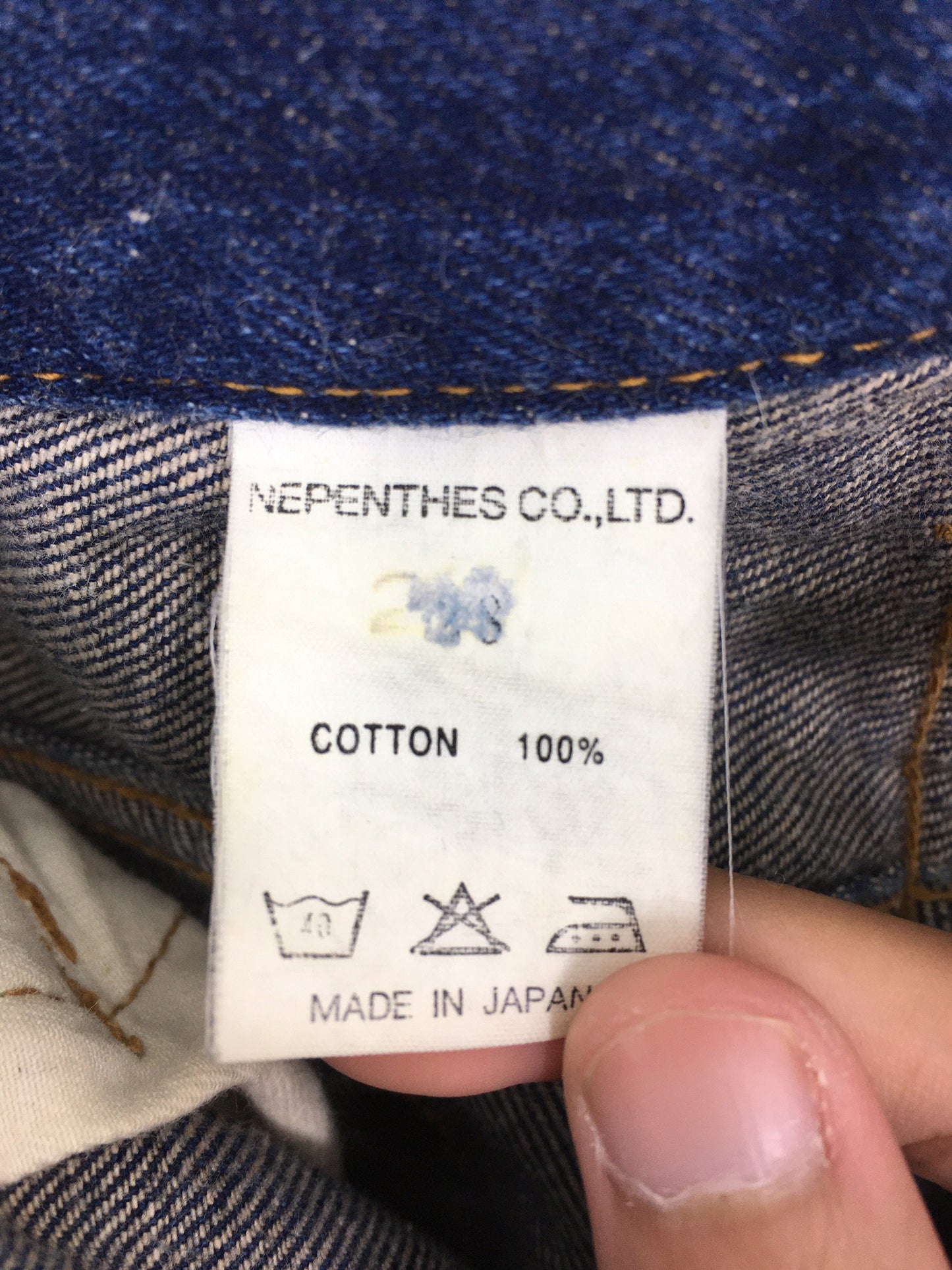 Nepenthes Hoggs Japan Denim Slim Fit Size 30x33