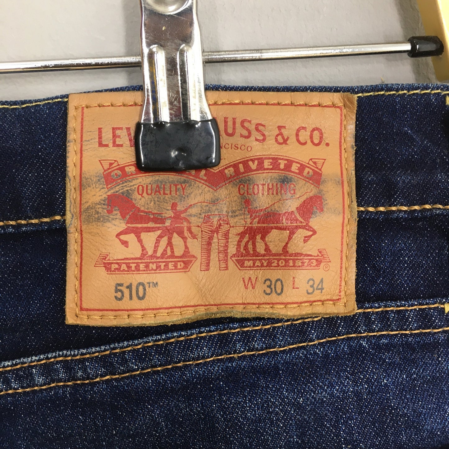 Y2K Levi's 510 Skinny Fit Jeans Faded Blue Size 30x33