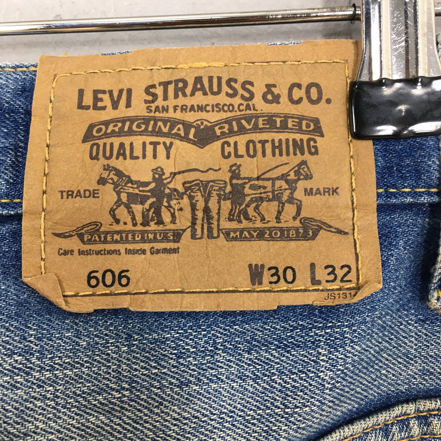 Levi's 606 Light Wash Blue Jeans Size 31x28.5