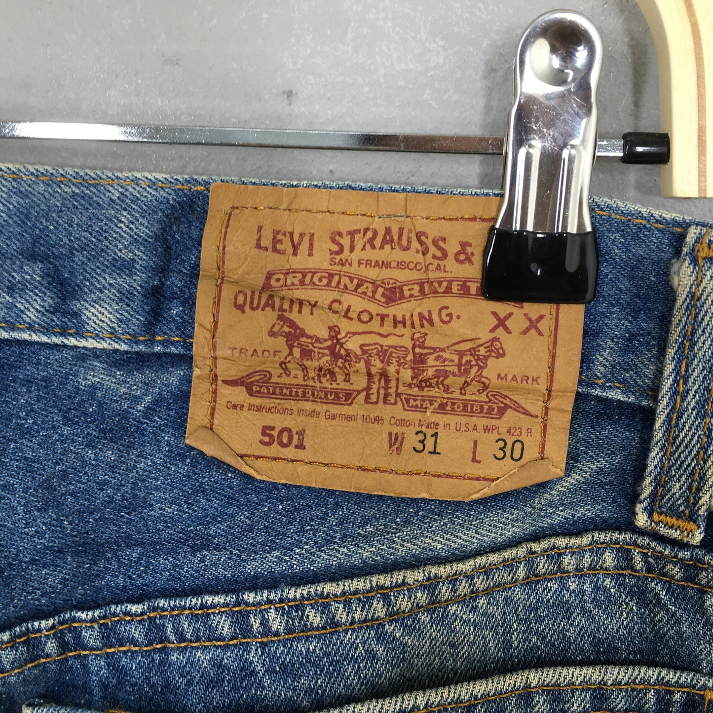 Levi's 501 Faded Dirty Stonewash Jeans Size 30x28