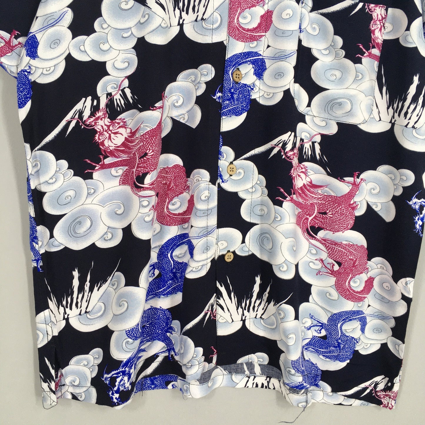 Rockabilly Hawaiian Dragon Shirt Large