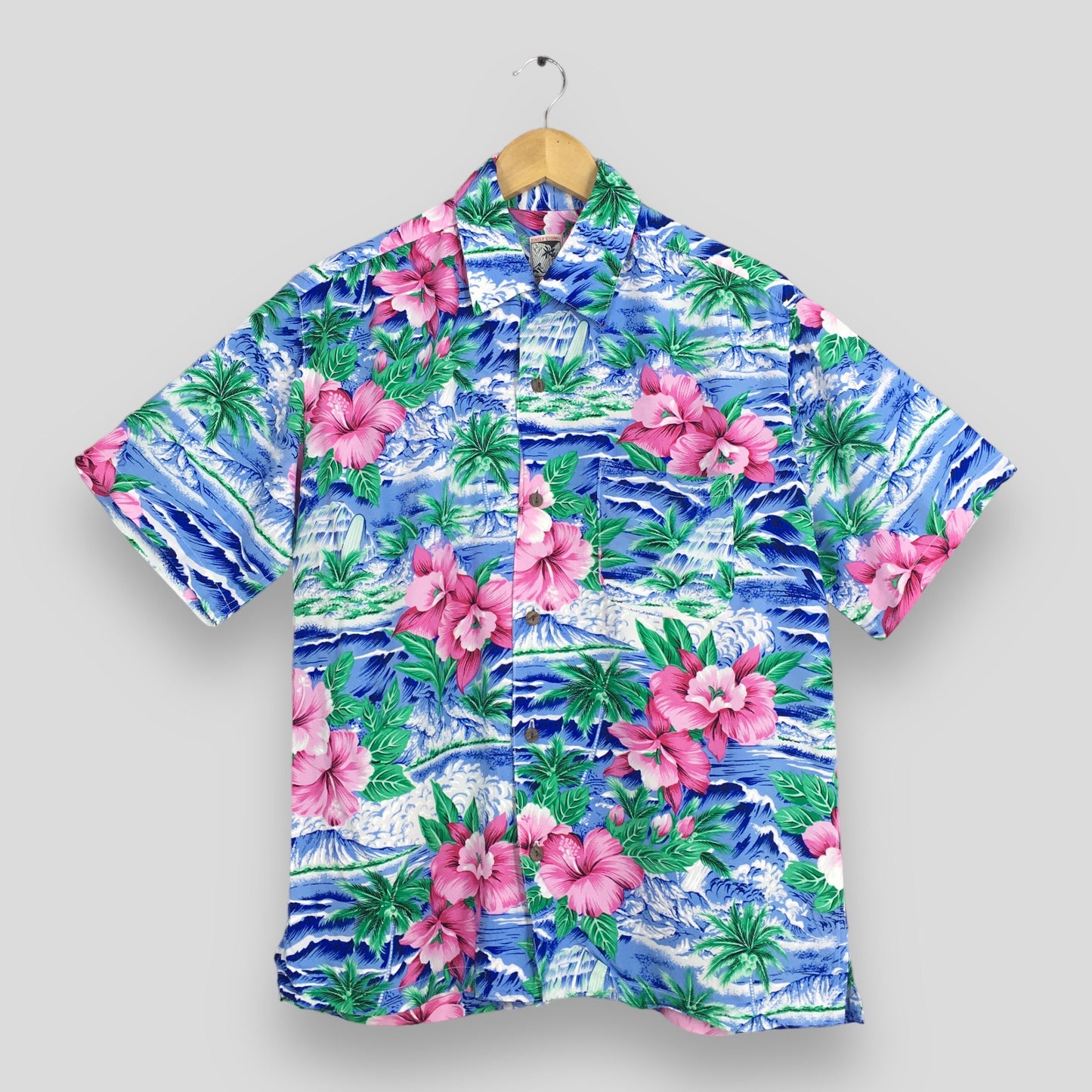 Hawaii Hibiscus Floral Shirt Medium