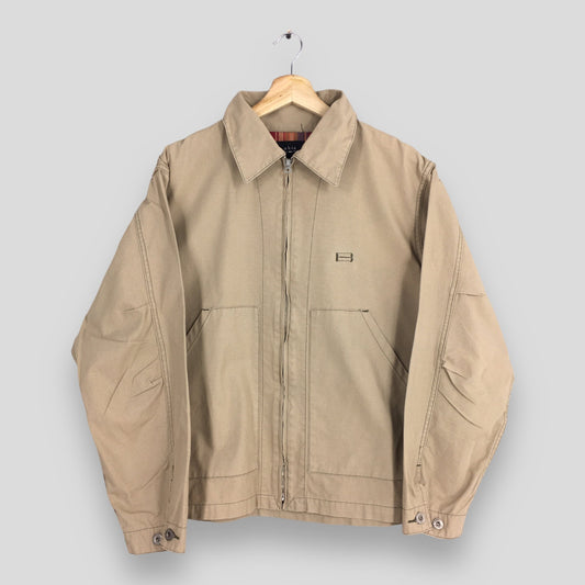 Post Overall Worker Beige Jacket Large