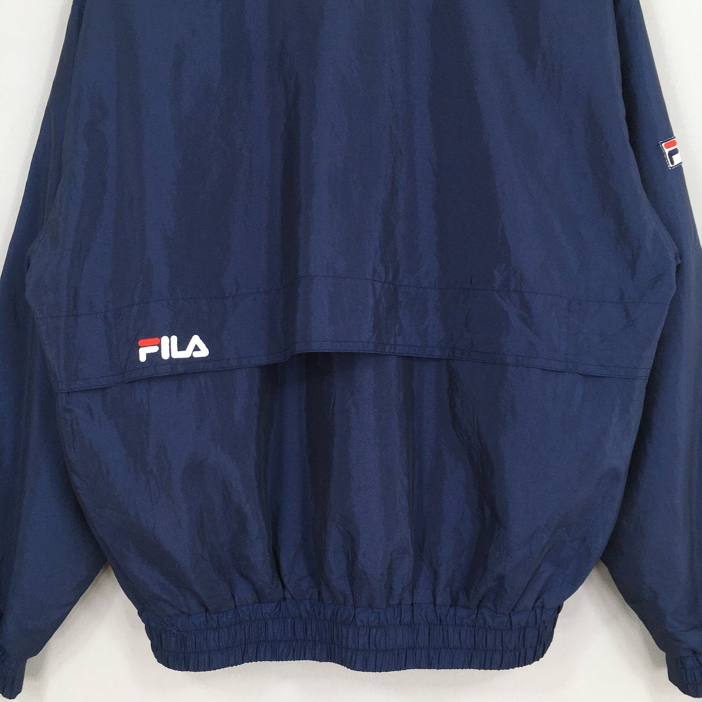 Fila Sports Blue Windbreaker Jacket Large