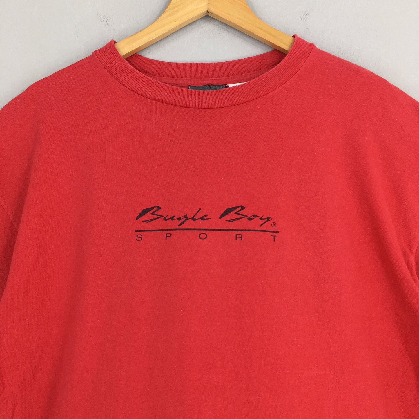 Bugle Boy Sailing Sport Usa Red T shirt Large