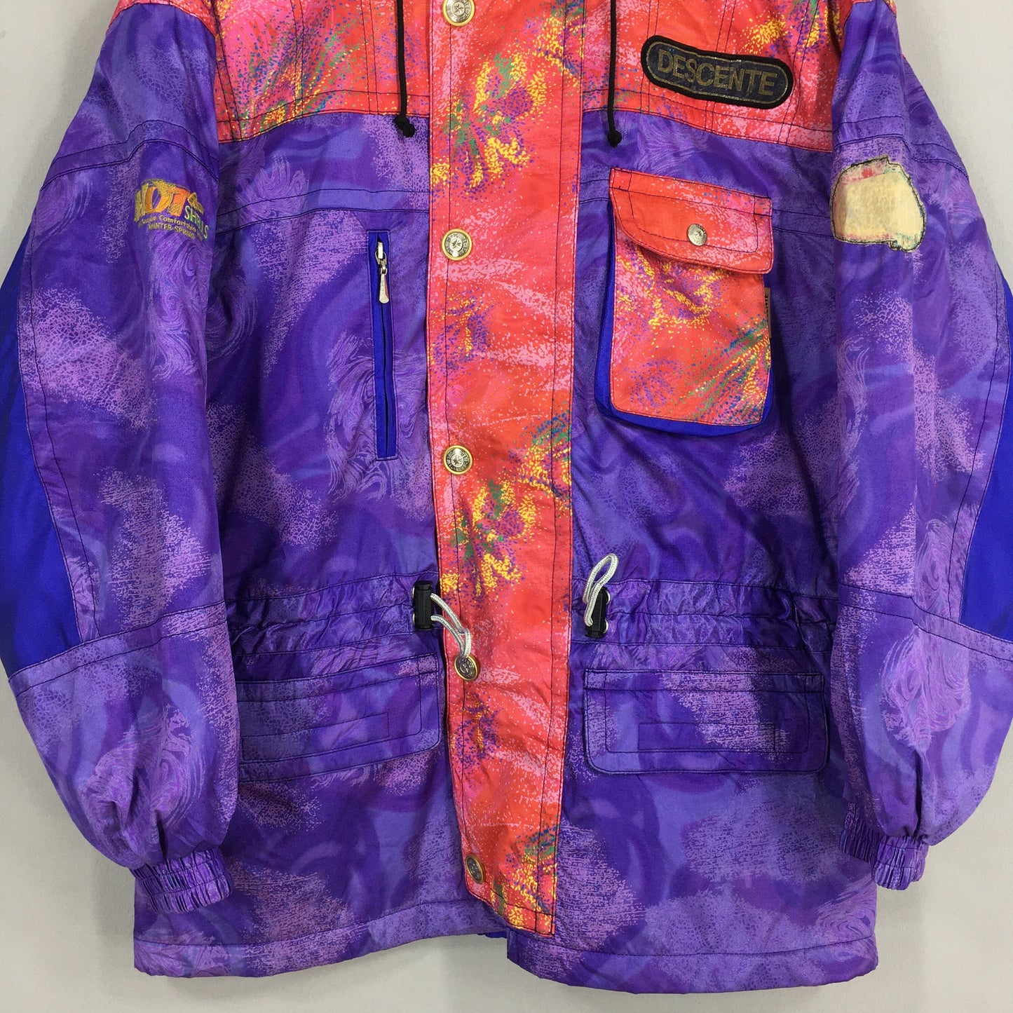 Descente Japan Multicolor Retro Ski Jacket Large