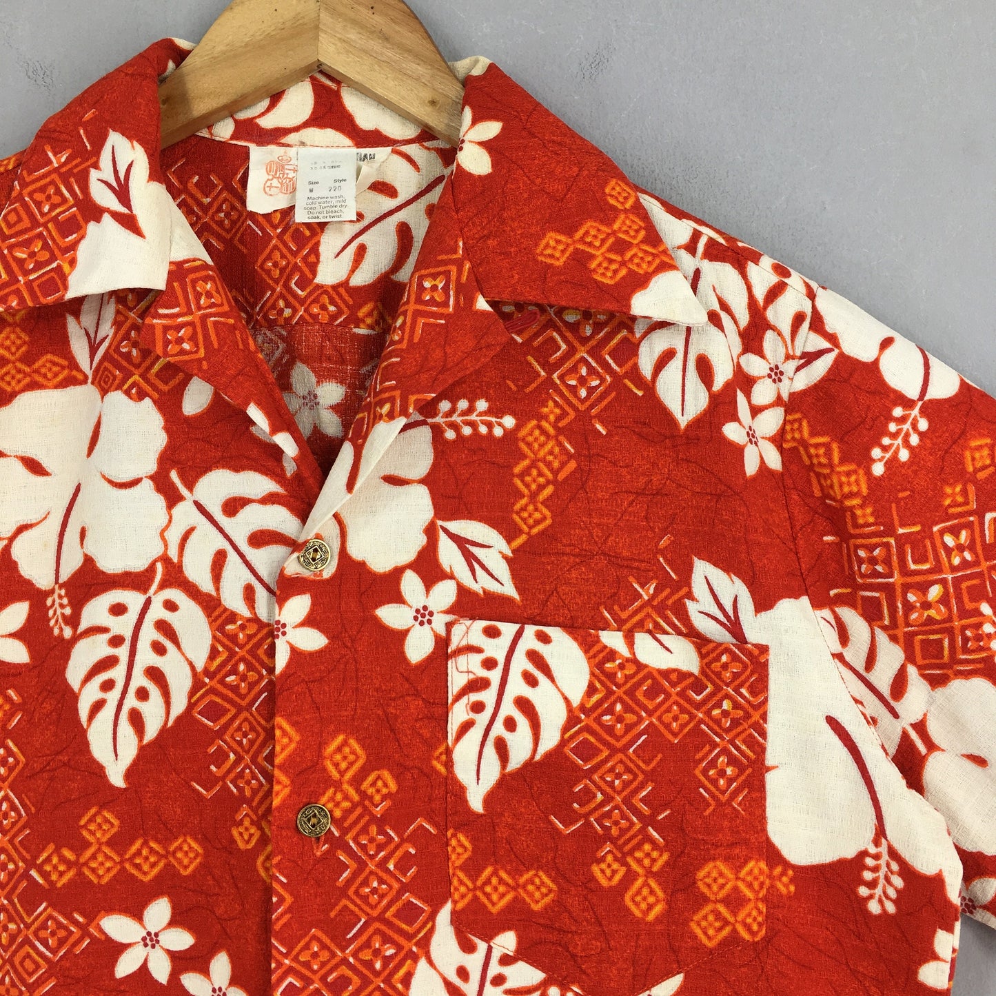 Hawaiian Hibiscus Flower Tropical Hawaii Shirt Medium