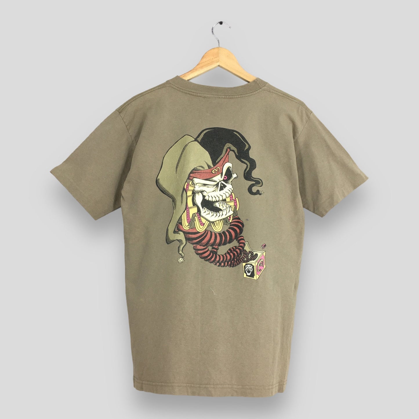 Bullhead Brown Creepy Skull Clown T shirt Medium