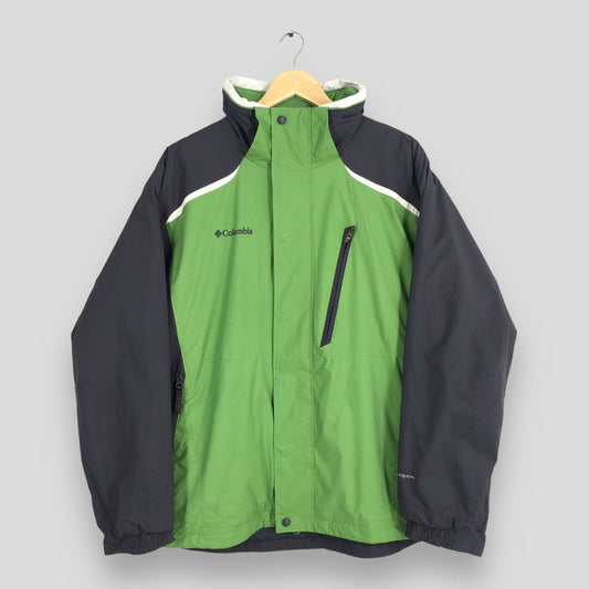 Columbia Windbreaker Green Jacket Large